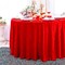 120 Inch Round Ice Crushed Velvet Tablecloth Red Elegant Luxury Linen